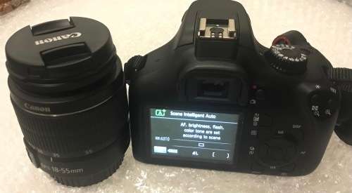 CANON EOS 4000D WITH 18-55mm LENS CONDITION LIKE NEW + FREE CAMERA BAG