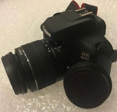 CANON EOS 4000D WITH 18-55mm LENS CONDITION LIKE NEW + FREE CAMERA BAG