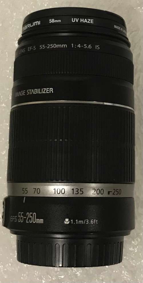 Canon lens EF-S 55-250mm F4-5.6 IS Image Stablizer in Good wotking condition -15% OFF