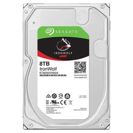 Seagate Ironwolf Nas 8TB ST8000VN004 3.5` - New Sealed