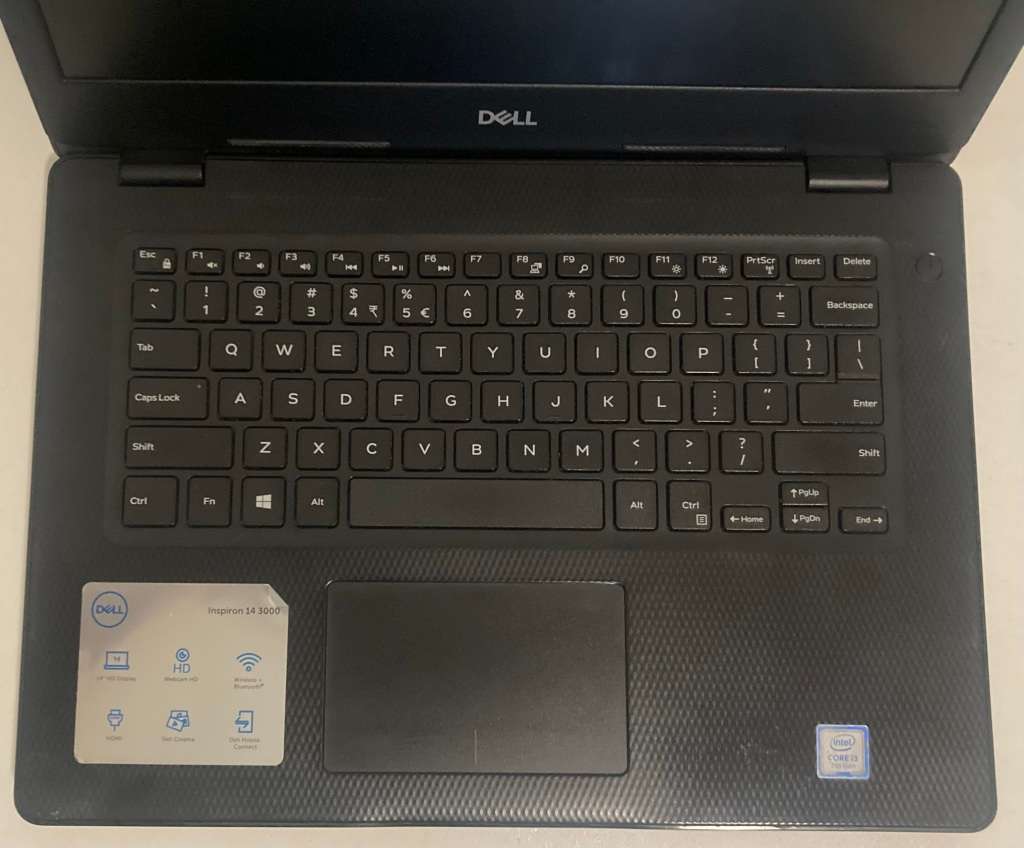 Dell Inspiron 3481 i3 7th Gen laptop for spares - not coming on
