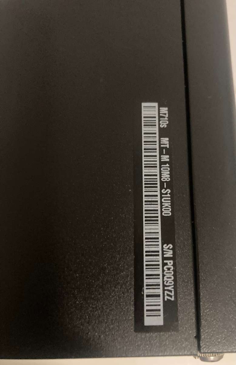 Lenovo Desktop PC M710q i5 6th Gen - Switching on but no display