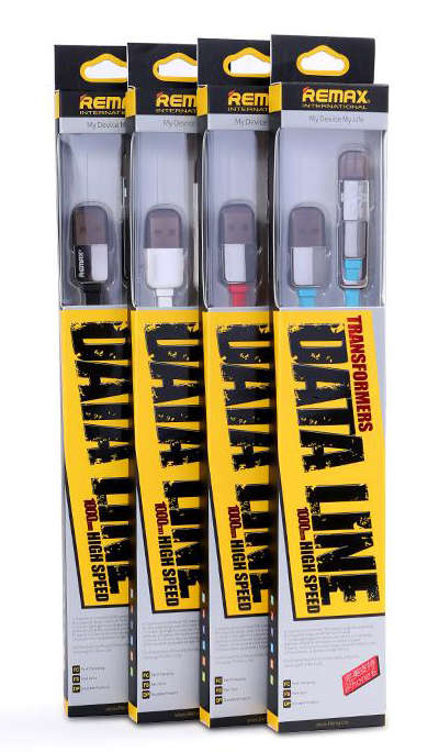 Remax 2 in 1 KING KONG Data Sync & Charging Cable - Black