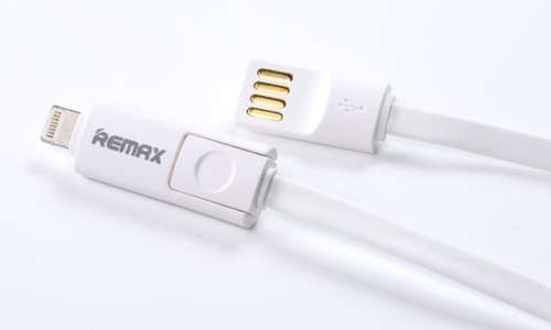 Remax 2 in 1 Data Transfer Cable - Black