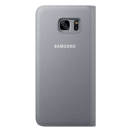 Samsung Original S7 S View Cover - Silver