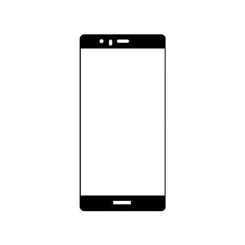 YP Full Cover Tempered glass screen protector for Huawei P9 Lite - Black