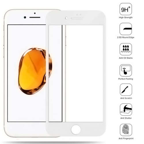 iPhone 7 Plus 3D Tempered glass screen protector - White