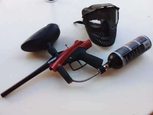 CYBRID - PAINT BALL GUN and MASK