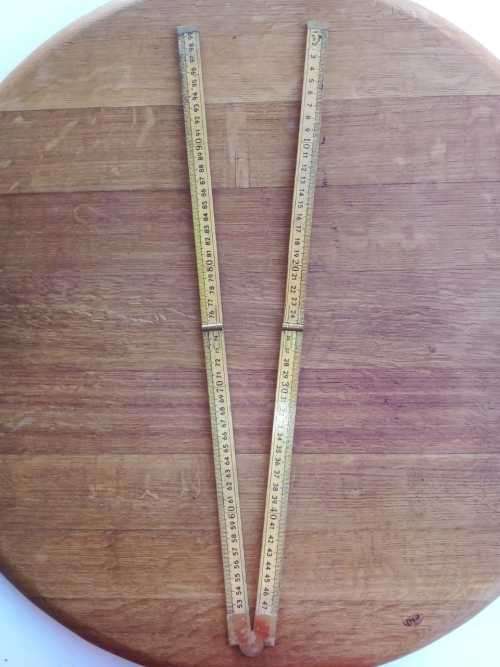 Antique carpenters ruler