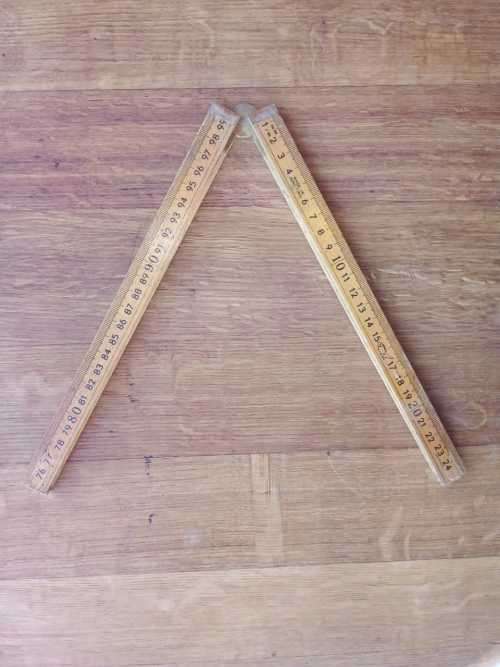 Antique carpenters ruler