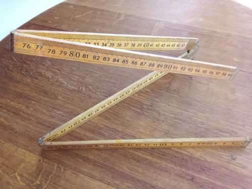 Antique carpenters ruler