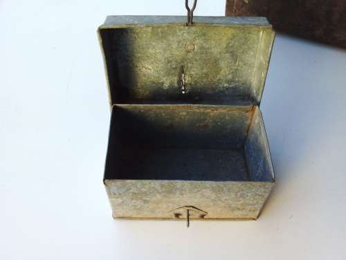 Stunning Vintage metal Trinket box and Document `trommel`