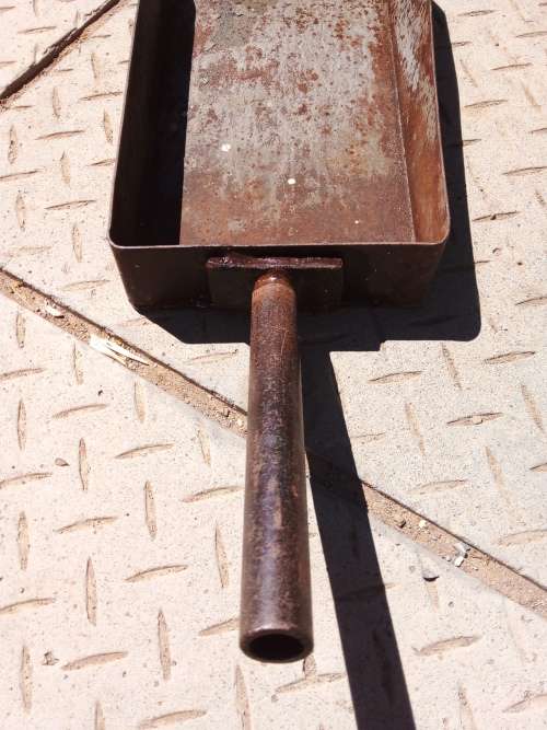 Antique Hand Forged Coal Shovel / Ash scoop.