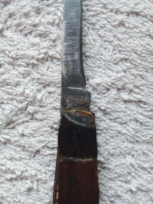 Vintage folding knife. Victorinox. wooden handle, Maybe restored by someone?
