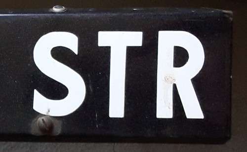 Enamel Sign - Road name - Loop Street  Cape Town / Circa1940