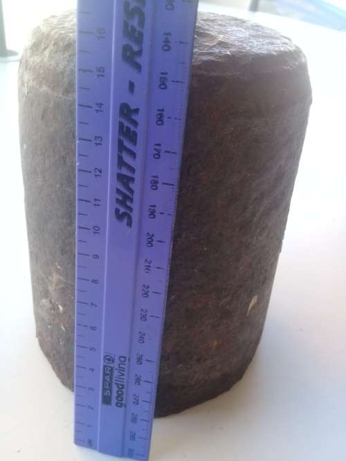 25 LBS HUGE solid iron weight. Antique. (SAS / SAR?)