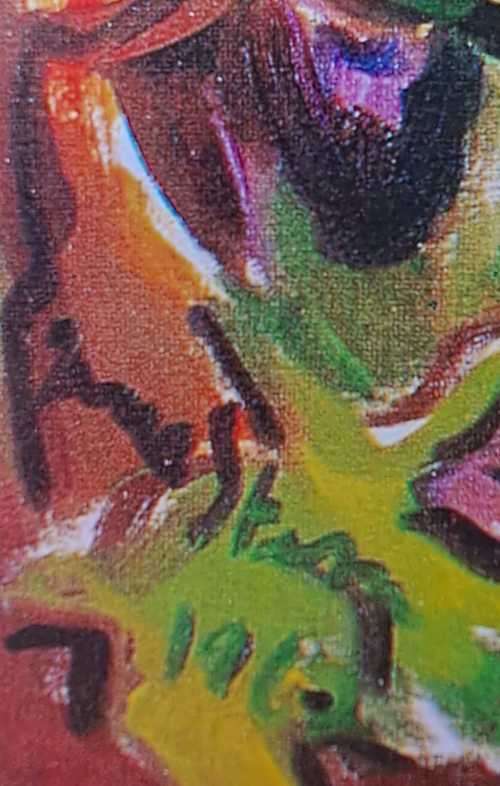 Stunning Irma Stern - gallery print on canvas - 4/5 -grape harvest (Please read description)