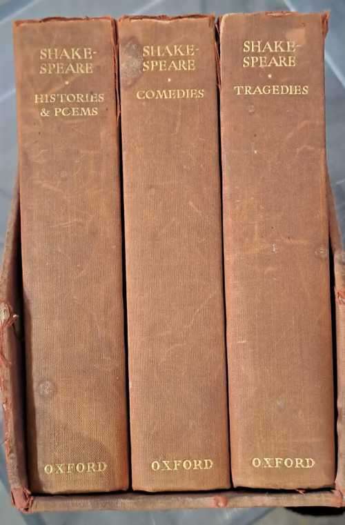 Shake Speare` comedies, poems and tragedies.