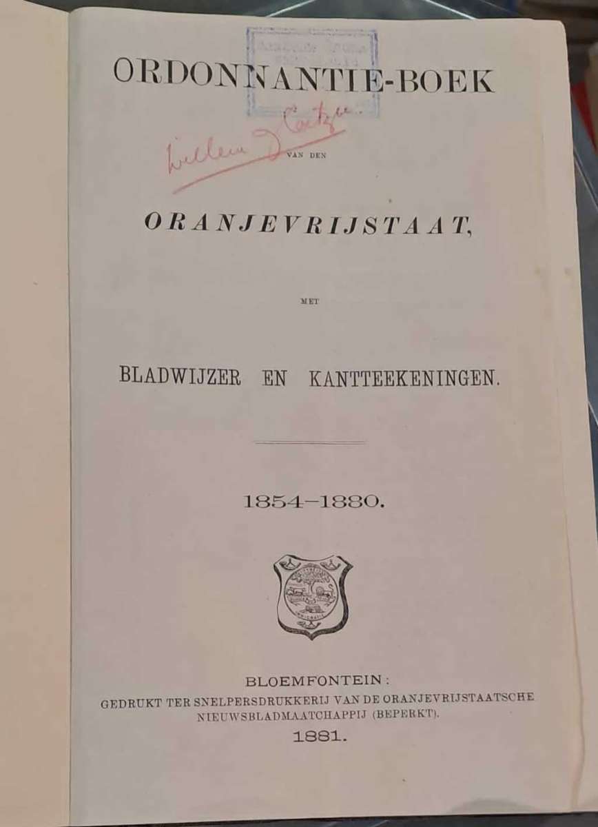 OVS WETBOEK 1854 - 1882 .Good condition!! Feel free to view my others treasures as well. !!