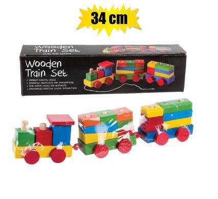 EDU TOY WOODEN TRAIN 34cm