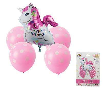 BALLOON BOUQUET H BDAY UNICORN F-07