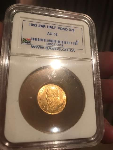 ########## 1892 D/S Half Pond SANGS AU 58 - R1 Auction for one week only  !!! ########