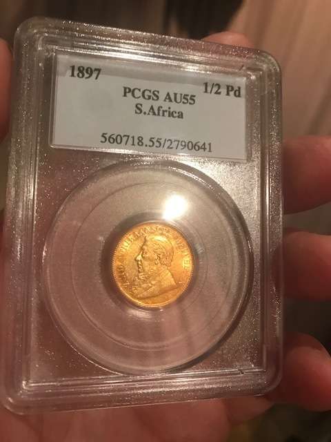 ########## 1897 Half Pond PCGS AU 55 - R1 Auction for one week only  !!! ########
