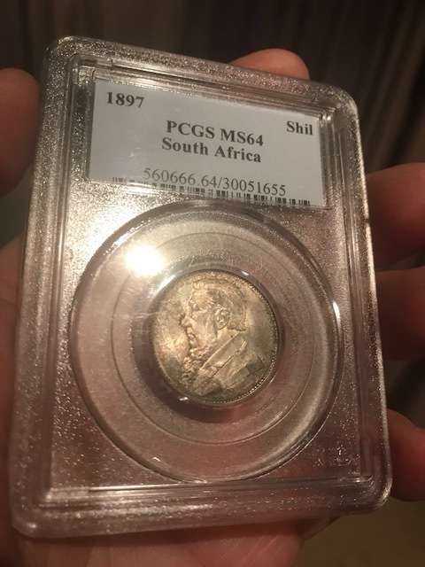 ########### 1897 1 Shilling PCGS MS 64 - R1 Auction for 1 Week Only  ##########