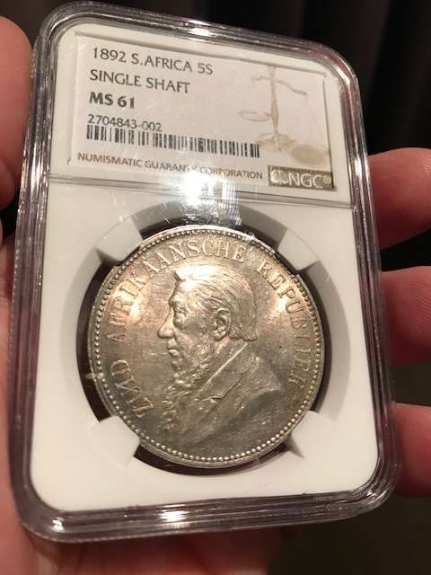 ########### 1892 5 Shilling S/S NGC MS 61 - R1 Auction for 6 days Only  ##########