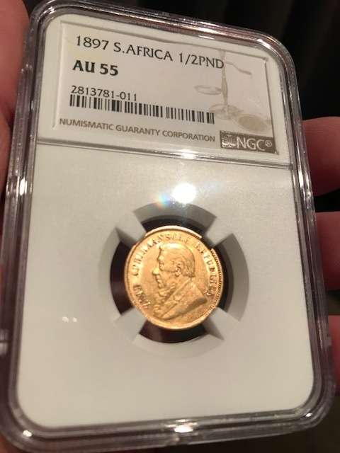 ########## 1897 Half Pond NGC AU 55 - R1 Auction for 6 Days only  !!! ########