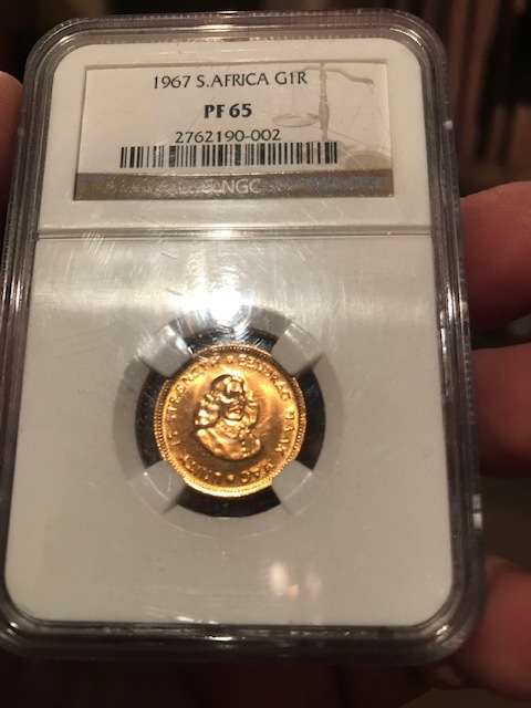 ######## 1967 SA Gold R1 NGC PF 65  - R1 Auction 7 Days only !! #########