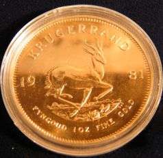 ######## 1981 GOLD KRUGERRAND 1oz - Excellent Investment , Now @ R1 Auction!!!#########
