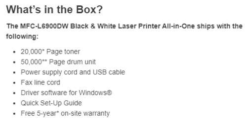 Brother MFC-L6900DW Printer