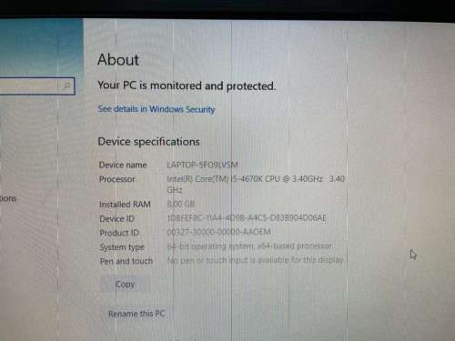 Intel core i5 Desktop PC