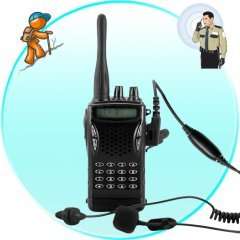 Professional Walkie Talkie Set w/ Earpiece and PTT Fingerbutton