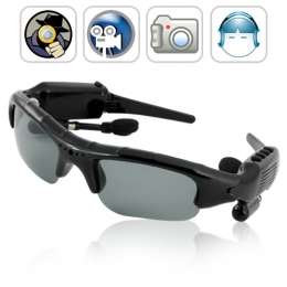 Espionage - Spy Camera Sunglasses (4GB, DVR, Bluetooth, MP3)