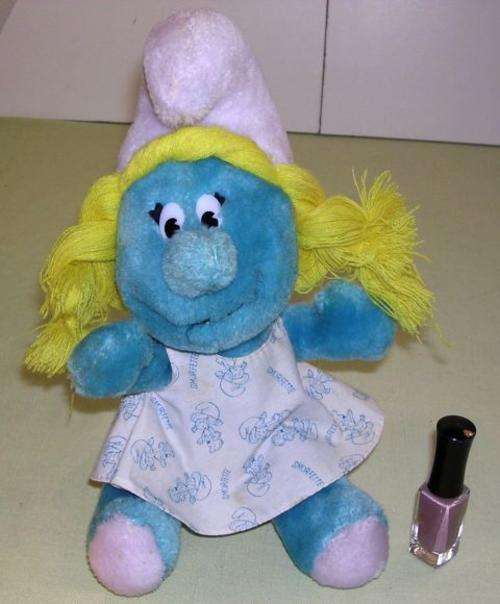 WOW ! Original Smurf Smurfette Plush Toy by Peyo - 1981
