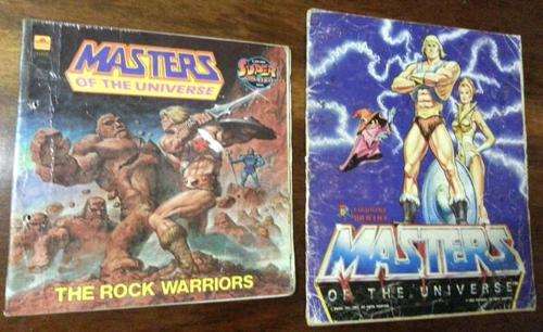 He-Man Masters of the Universe MOTU Rare Original Sticker book and 1 x Golden Book early 1980's