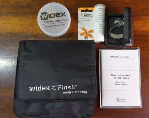 Widex Flash FL-9 Behind the Ear Hearing Aid - As New