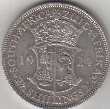 1924  S A U  Halfcrown - Coin 13.8gr - PLEASE CHECK SCANS