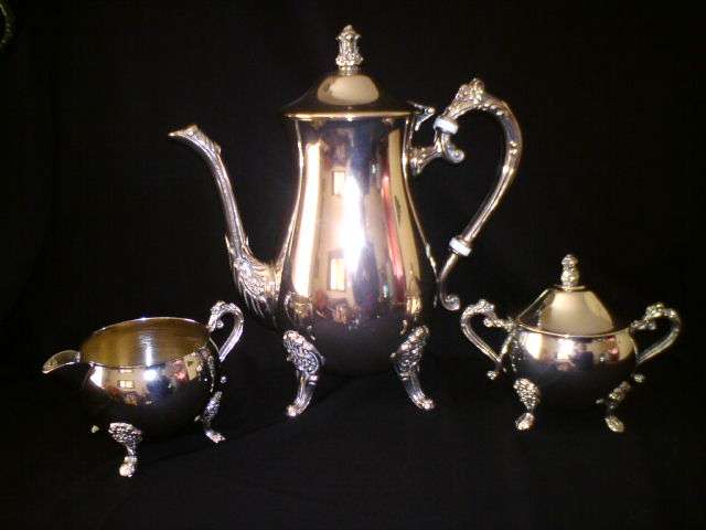 3 Piece Plated Tea/Coffee Set