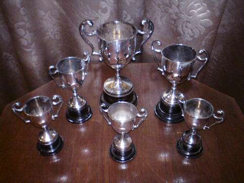 6 Matching Trophies - Have No personal engravings!!!!!