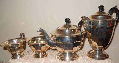 4 Piece Silver Plated Tea Set
