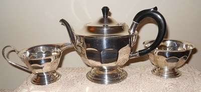 3 Piece Silver Plated Tea Set