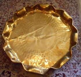Large Beaten Brass Tray or for Table top