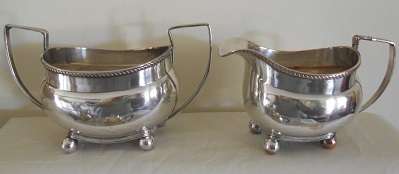 Lovely Old Milk Jug and Sugar Bowl Plated set