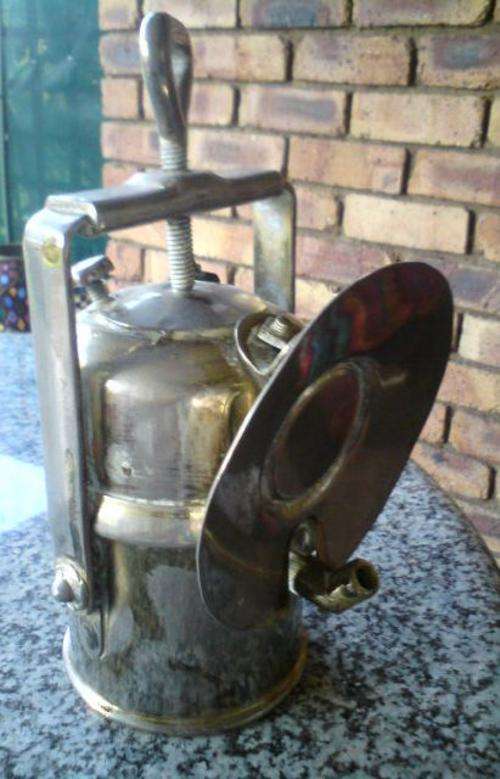 Plated Miners Lamp