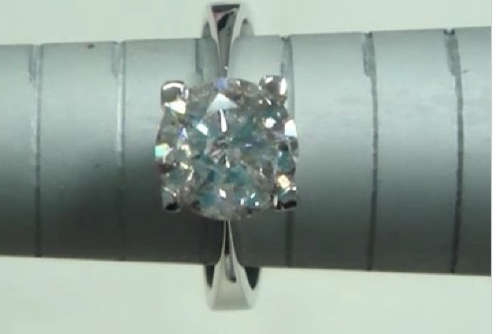 1ct certified diamond gold ring