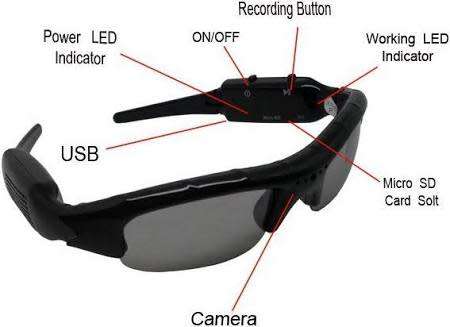 Spy camera glasses