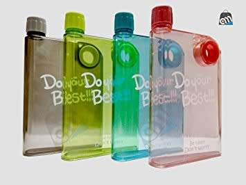 Notebook portable water bottle
